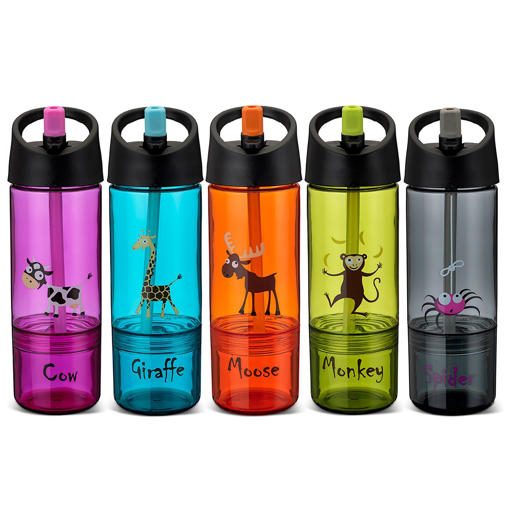 Cannuccia di plastica per bottiglia 2 in 1