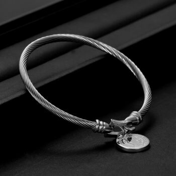 Bracelet design en acier inoxydable pour femme | doré | argent 10