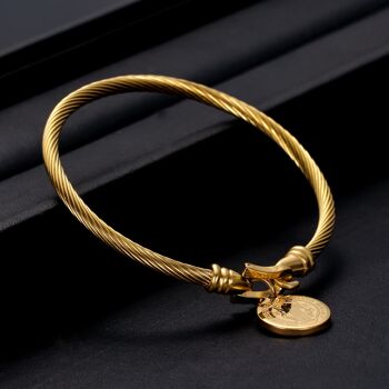 Bracelet design en acier inoxydable pour femme | doré | argent 2