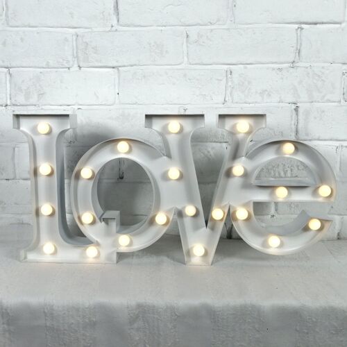 Lampe Circus - Love - Blanc