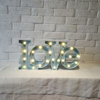 Lampe Circus - Love - Bleu 2