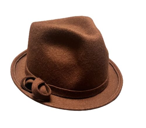 Trilby Marron ruban à noeud T 57