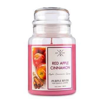 Bougie parfumée Pomme Rouge Cannelle - 623g 2
