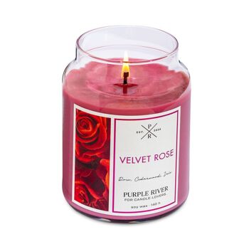 Bougie parfumée Velours Rose - 623g 2