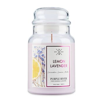 Bougie parfumée Citron Lavande - 623g 7