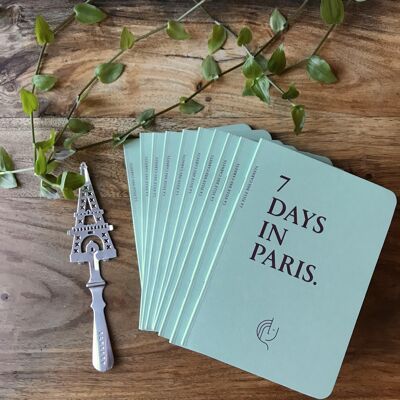 10 notebooks "7 days in Paris" in french