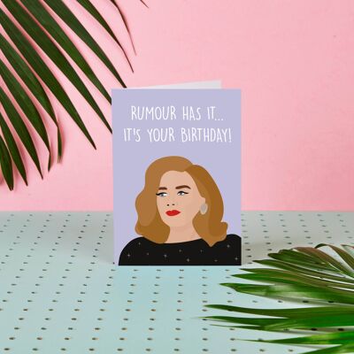 Adele Rumour Has It...It's Your Birthday - Celebrity Cards