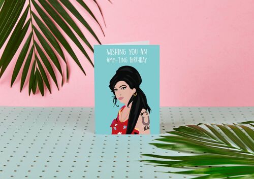 Amy Winehouse "Have An Amy-Zing Birthday" Birthday Card
