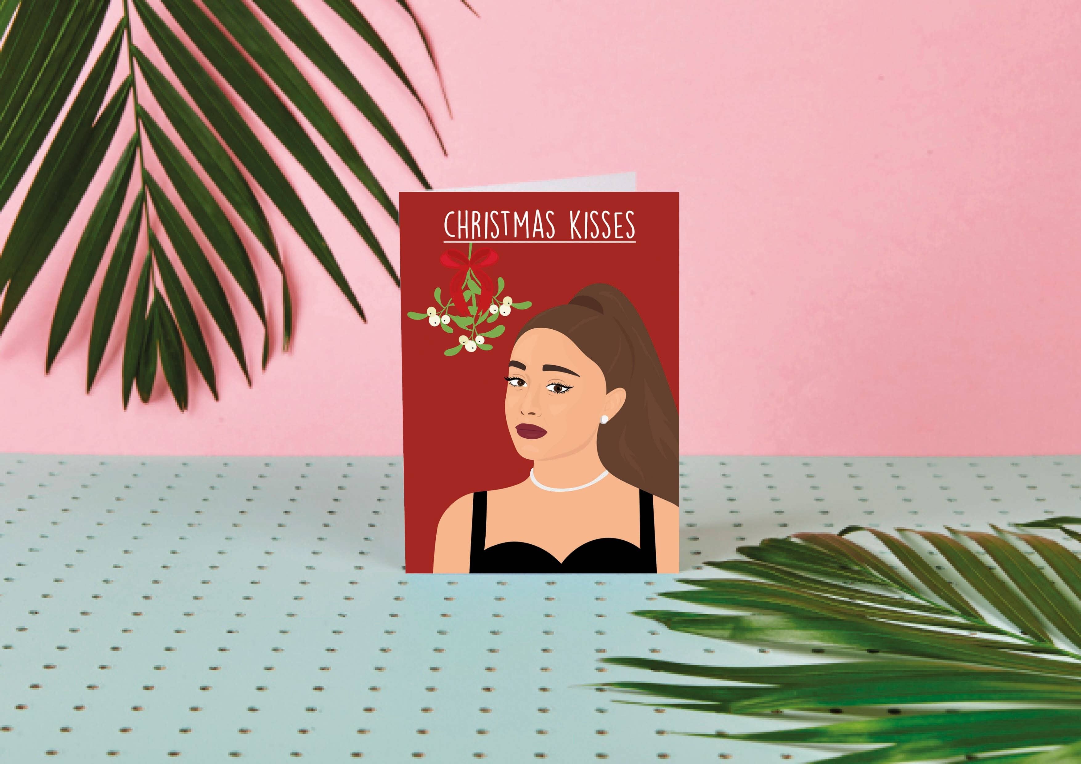 Ariana Grande "Christmas Kisses" Cartes de Noël de célébrités