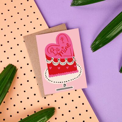 BE MINE? - GREETING CARD - STATIONERY - LOVE