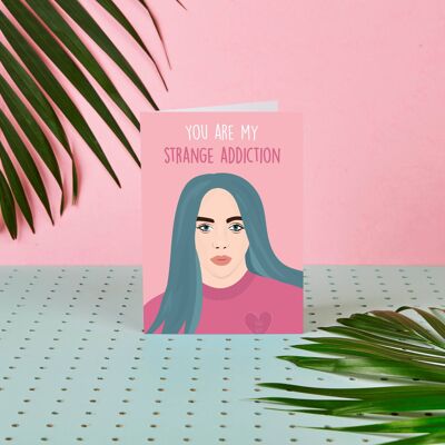 Billie Eilish Strange Addiction - Celebrity Cards - Love