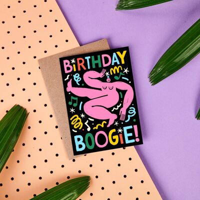 Birthday Boogie - Birthday Card - Naked Dancing