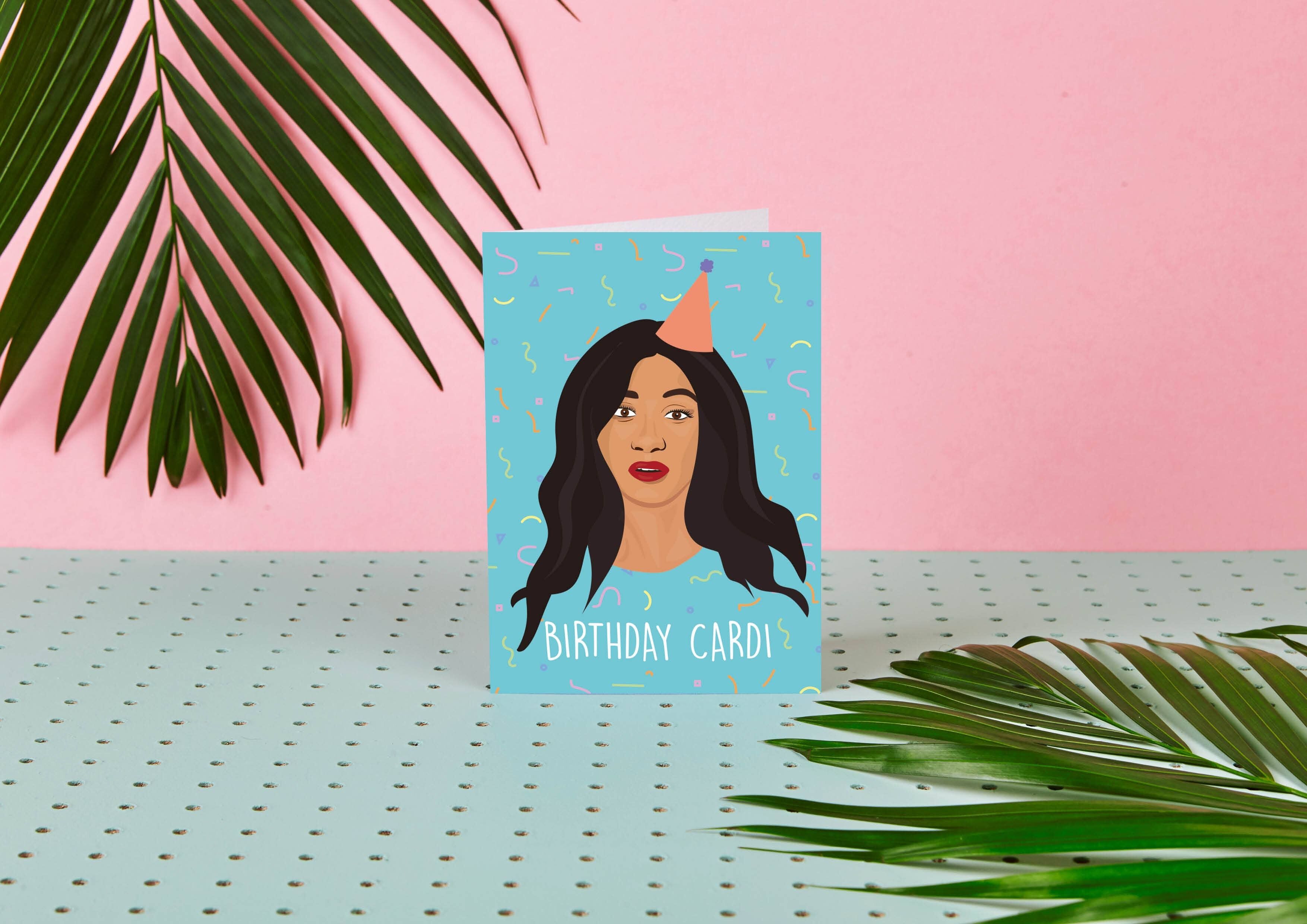 Cardi B "Cumpleaños Cardi" Tarjeta de cumpleaños de la celebridad