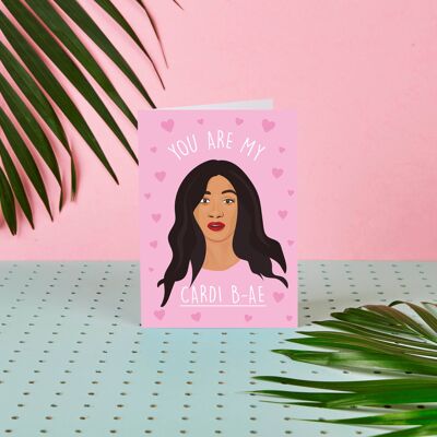 Cardi B "You Are My Cardi Bae" Valentine's Day Card - Celeb