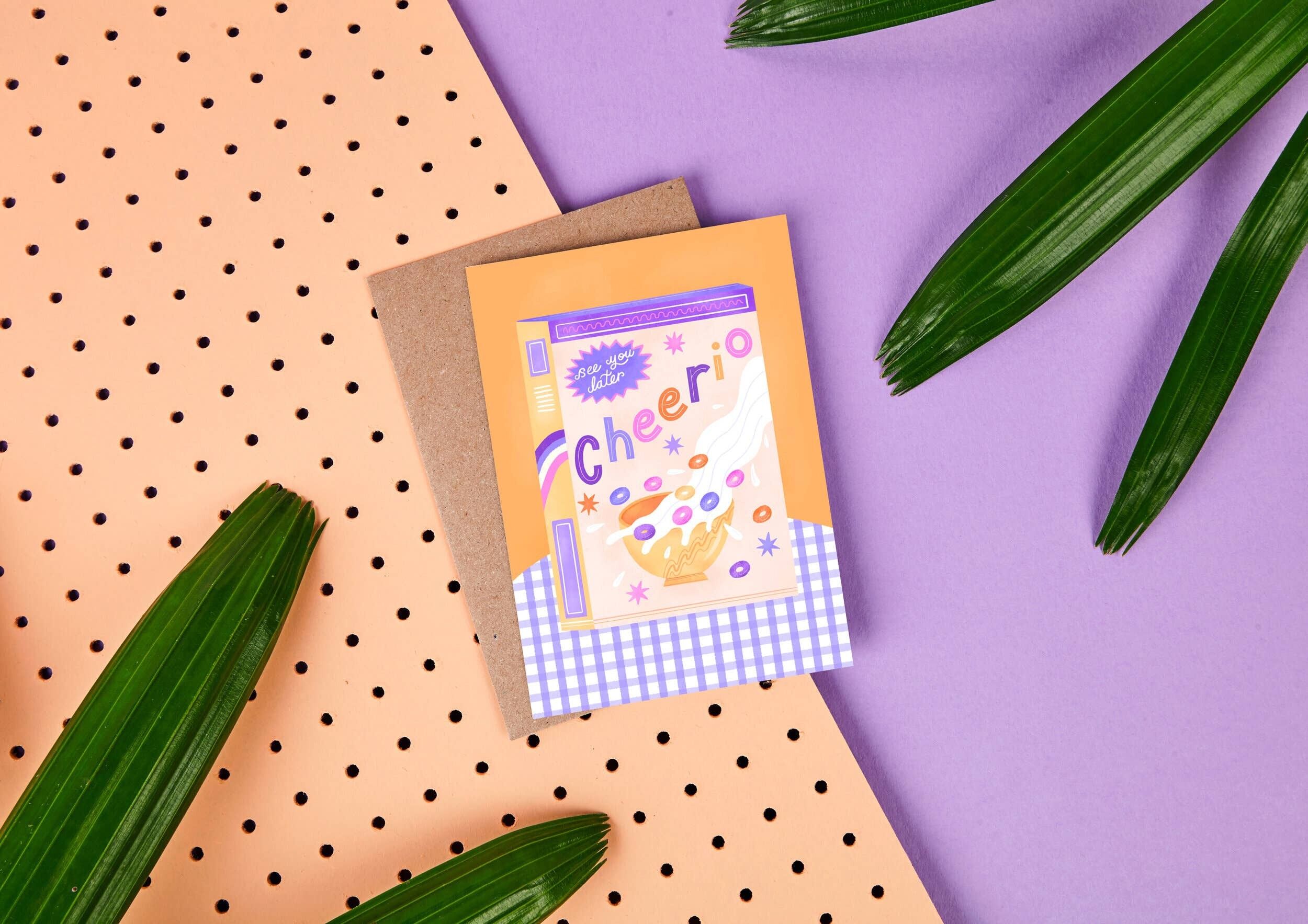 Cheerio - Biglietto d'addio - Biglietto d'auguri di addio