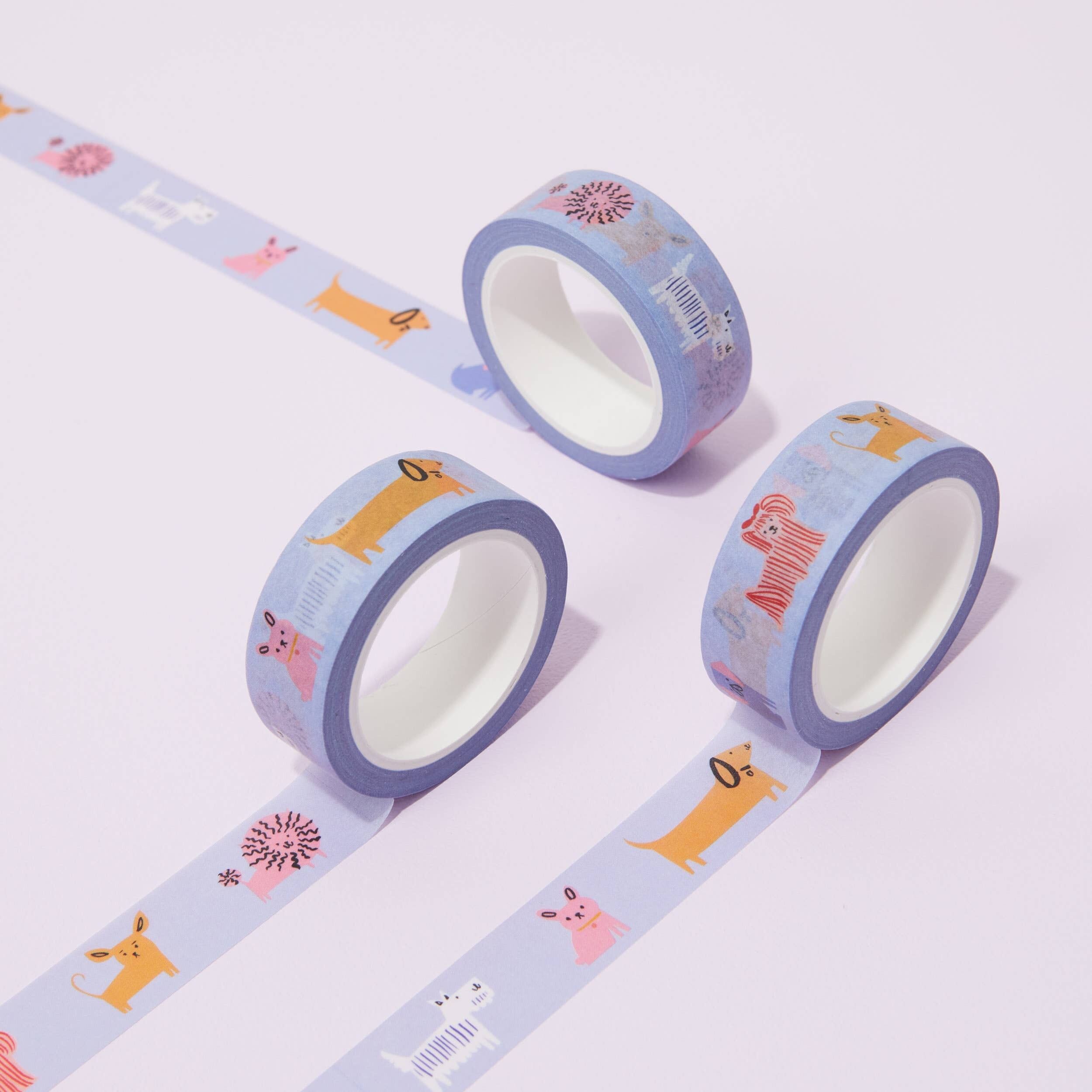Chiens mignons Washi Tape - Dog Washi Tape - Amoureux des chiens