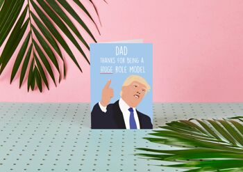 Modèle de rôle de Donald Trump-Carte de fête des pères-Donald Trump