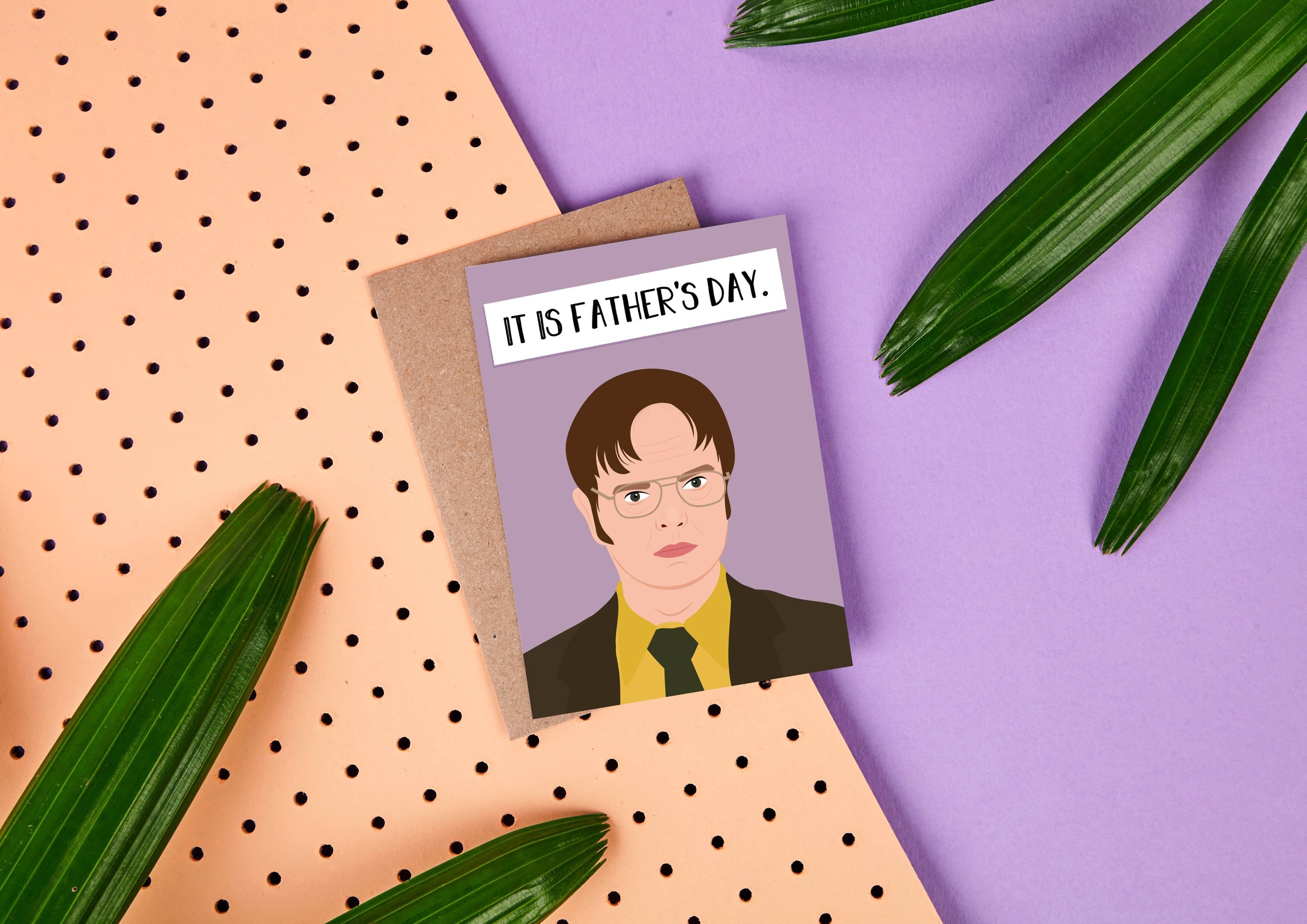 Dwight Schrute "È la festa del papà" - Biglietto per la festa del papà-Dwight