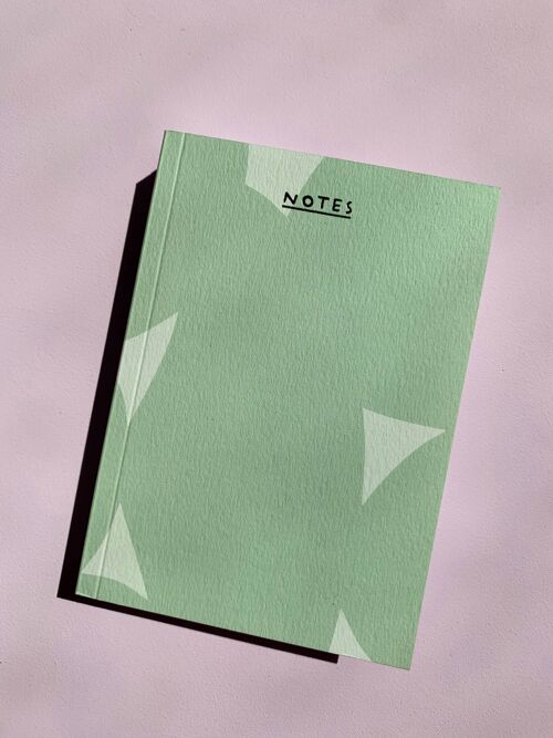 Green Abstract - Mini Notebook - Journal - Notepad