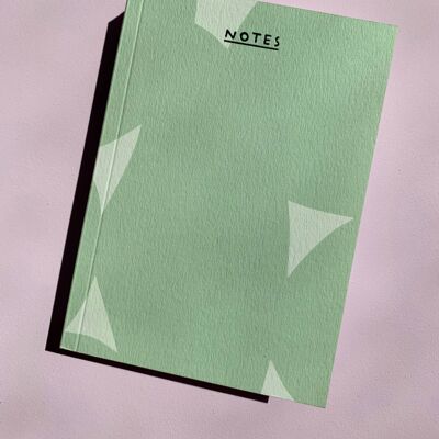 Green Abstract - Mini Notebook - Journal - Notepad