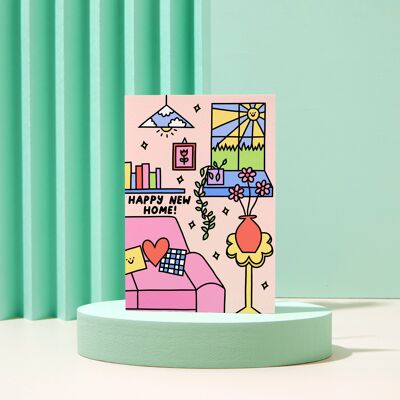 Happy New Home - Cute - Greeting Card - New House