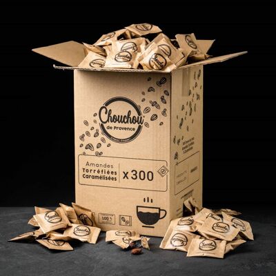 Accompagnement Café Chouchou Amandes Caramélisées (Sachets duo) – Carton 300 pièces