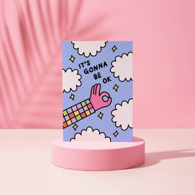 It's Gonna Be Ok - Cute - Greeting Card - Thinking of You