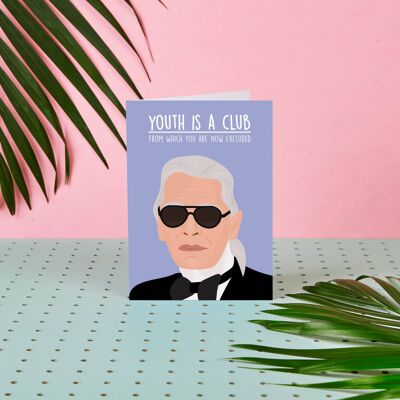 Karl Lagerfeld Sorry Your Card Is Fashionably Late- Celeb