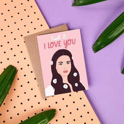 Lana Del Ray- Valentines Day Card- Celeb- Love- Fun