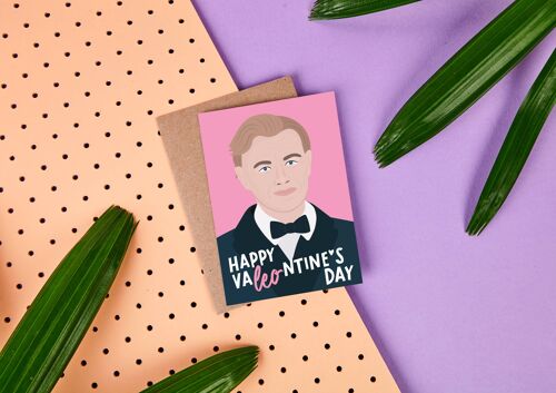 Leonardo Di Caprio- Valentines Day Card- Celebrity- Funny