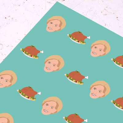 Mary Berry Wrapping Paper- Celeb Gift wrap- Fun- Presents