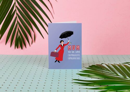 Mary Poppins Supercalifragilistic- Mothers day Card- Film