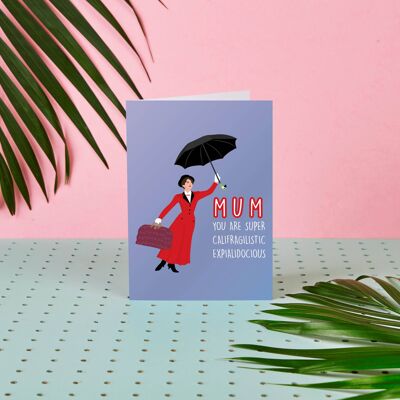 Mary Poppins Supercalifragilistic- Mothers day Card- Film