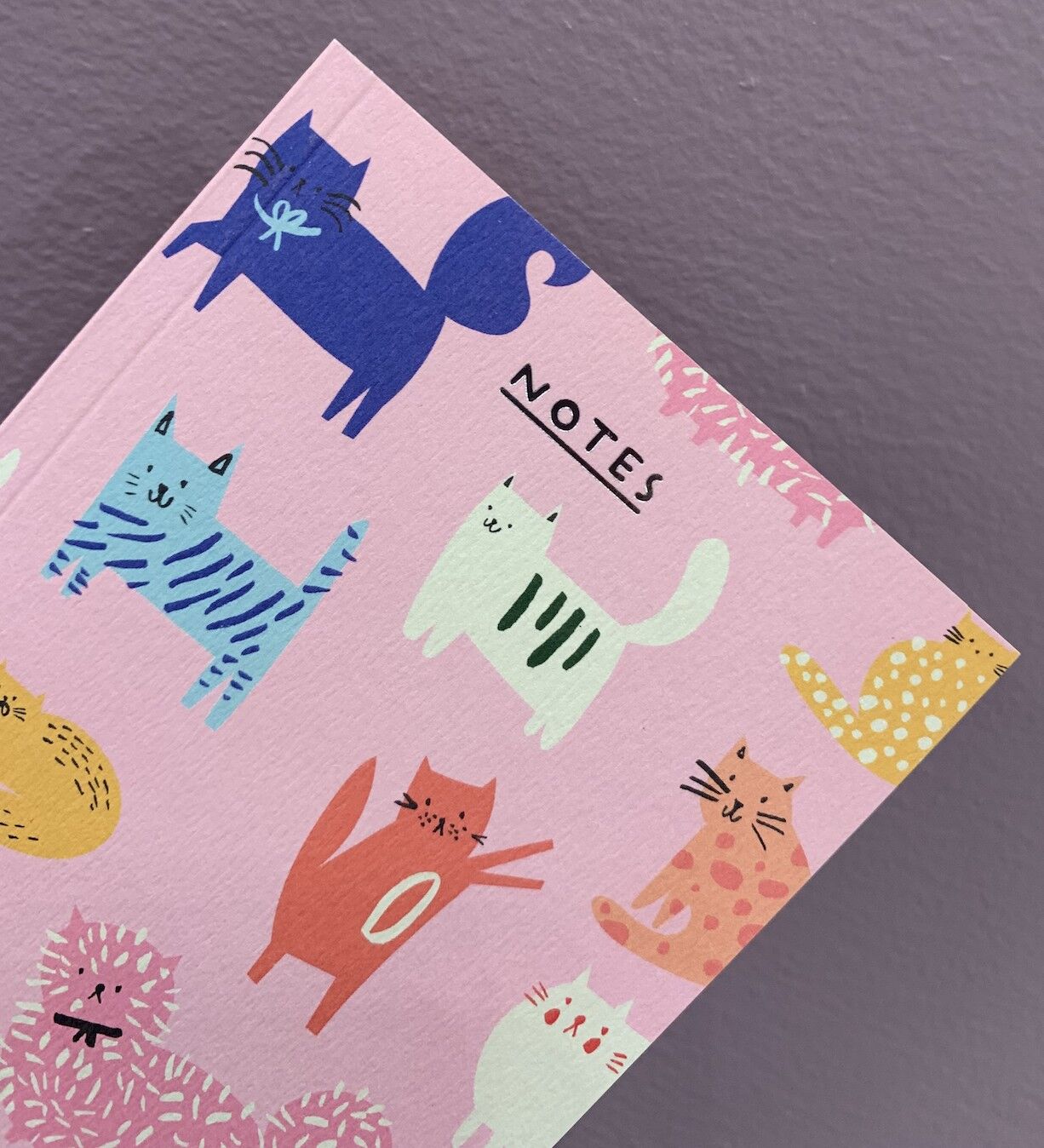 Mini Cat Pattern Notebook - A6