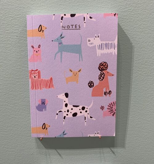 Mini Dog Pattern Notebook - A6