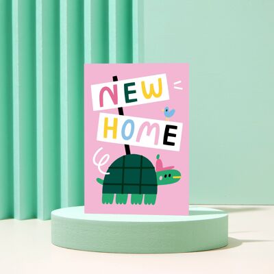 New Home - Turtle - Moving Home - Greeting Card - 1st Home