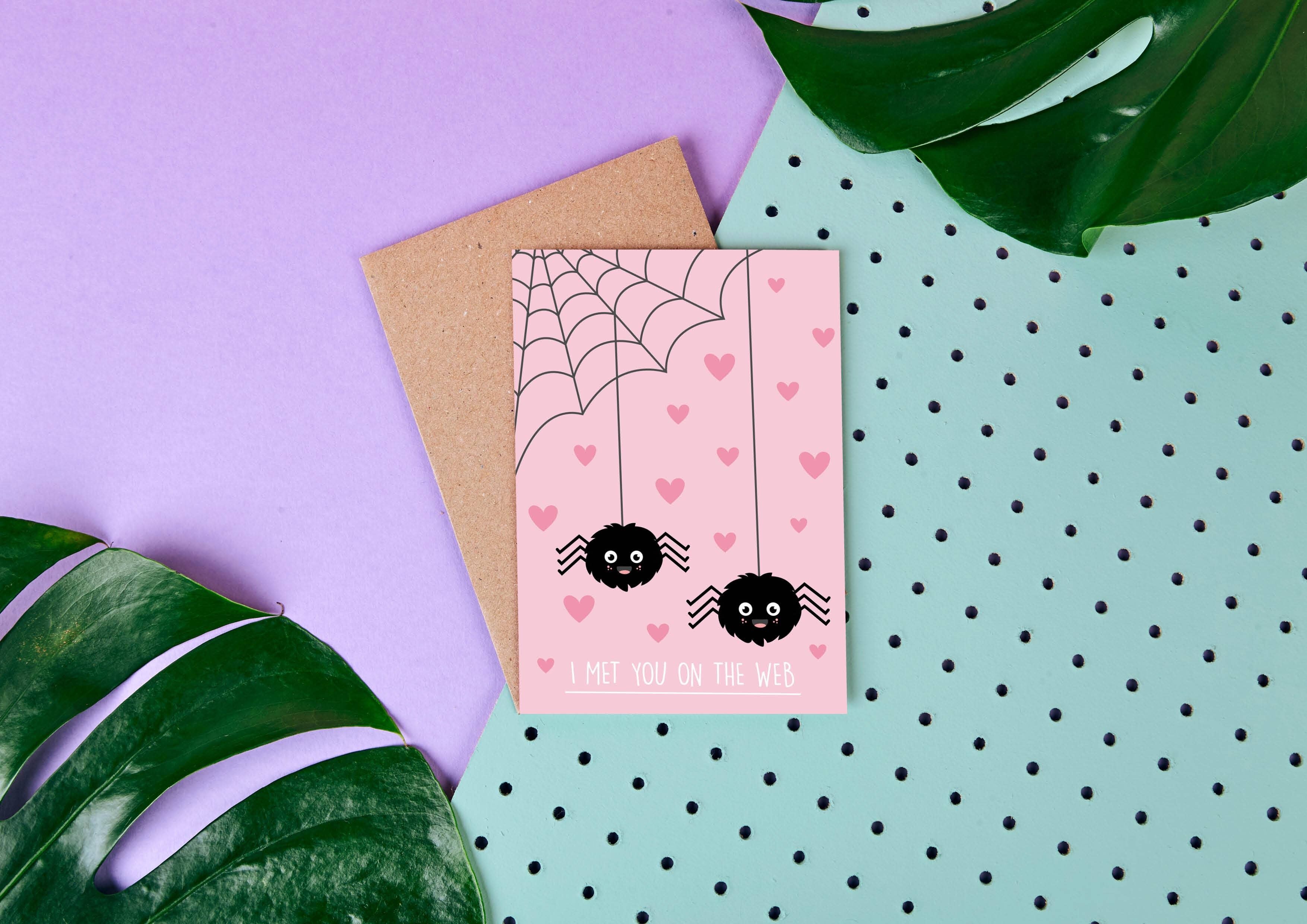 Online-Dating Ich habe dich im Web getroffen - Valentinstagskarte