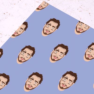 Post Malone Wrapping Paper- Celebrity Gift Wrap- Presents
