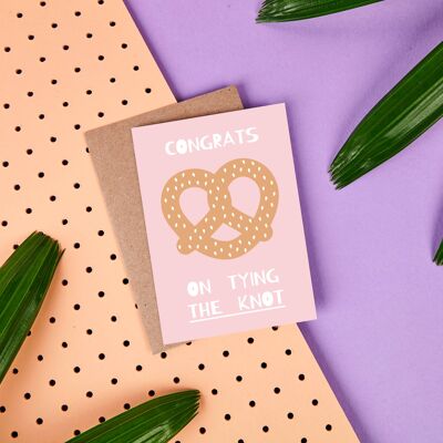 Pretzel Love- Love Card- Marriage- Congratulation Card