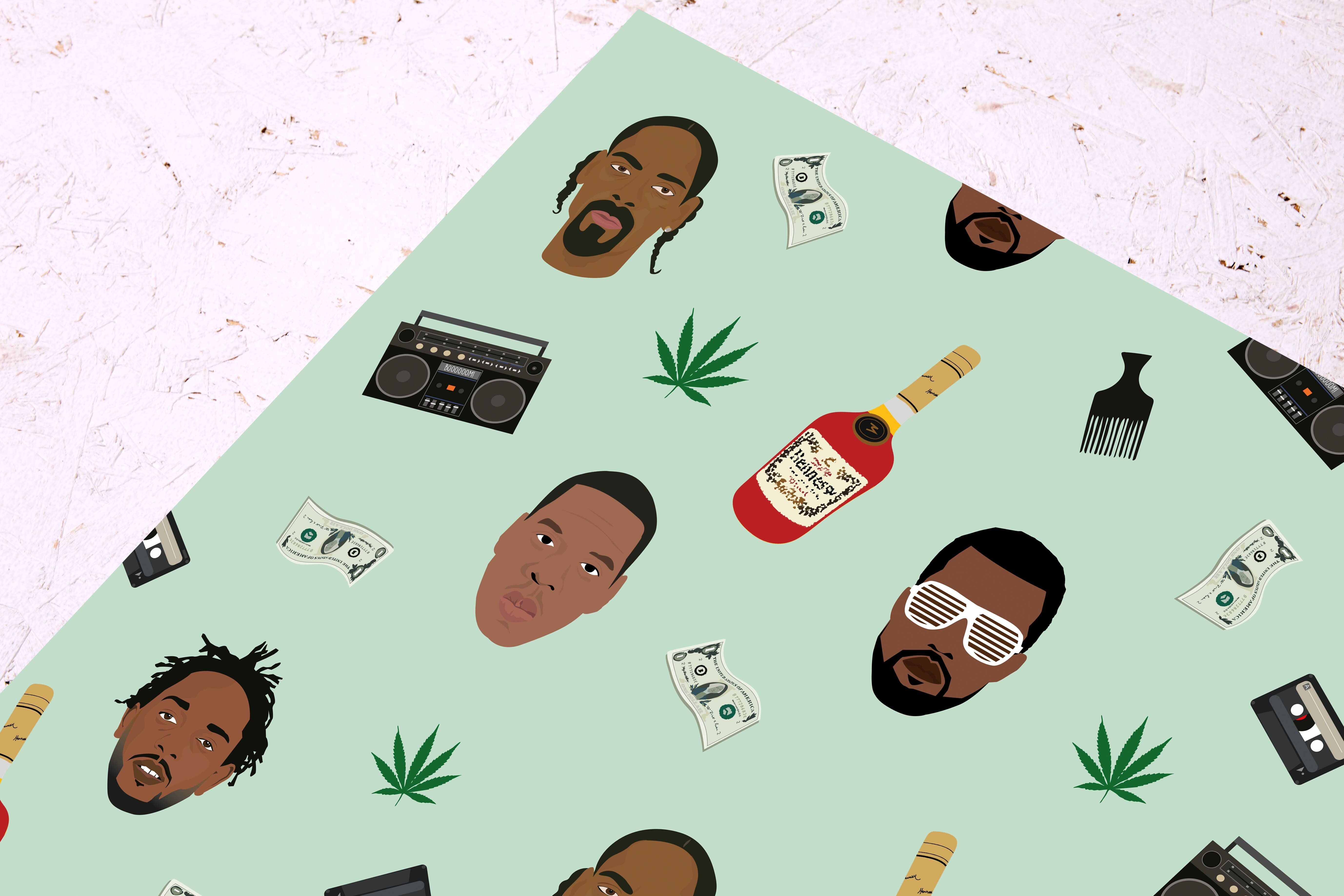 Papel de rap-Papel de regalo de celebridades-Regalos-Fun-Rapper