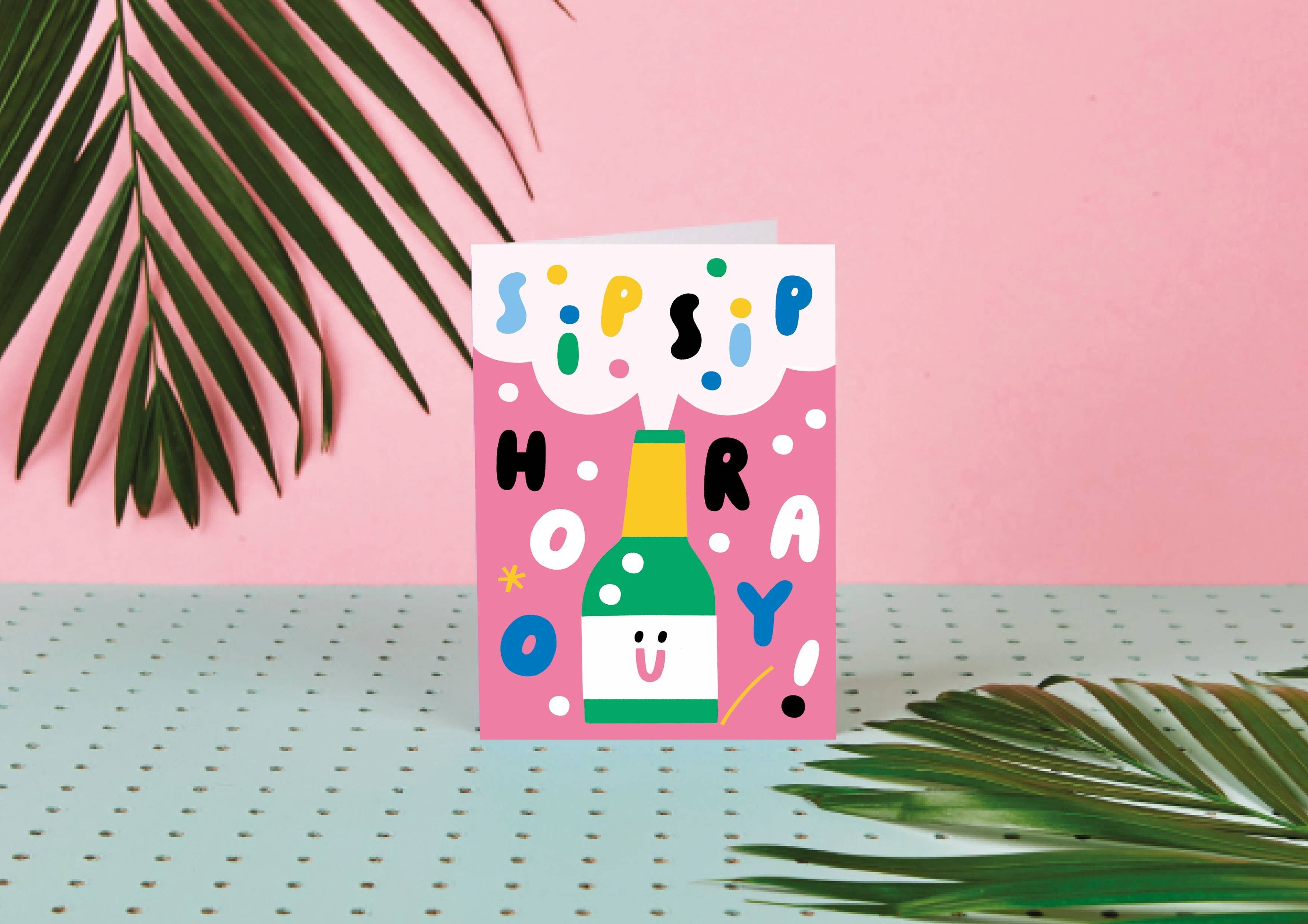 SIP SIP HOORAY - TARJETA POSTAL - PAPELERÍA