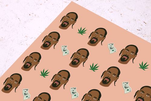 Snoop Dogg Wrapping Paper - Celebrity Gift wrap - Presents