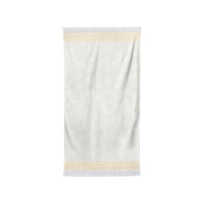 Bath towel Artea Ecru Golden yellow