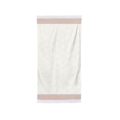 Serviette de bain Artea Ecru Rouge