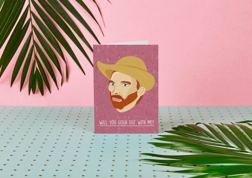 Van Gogh - Will You Gogh Out With Me - Celebrity Card - Love