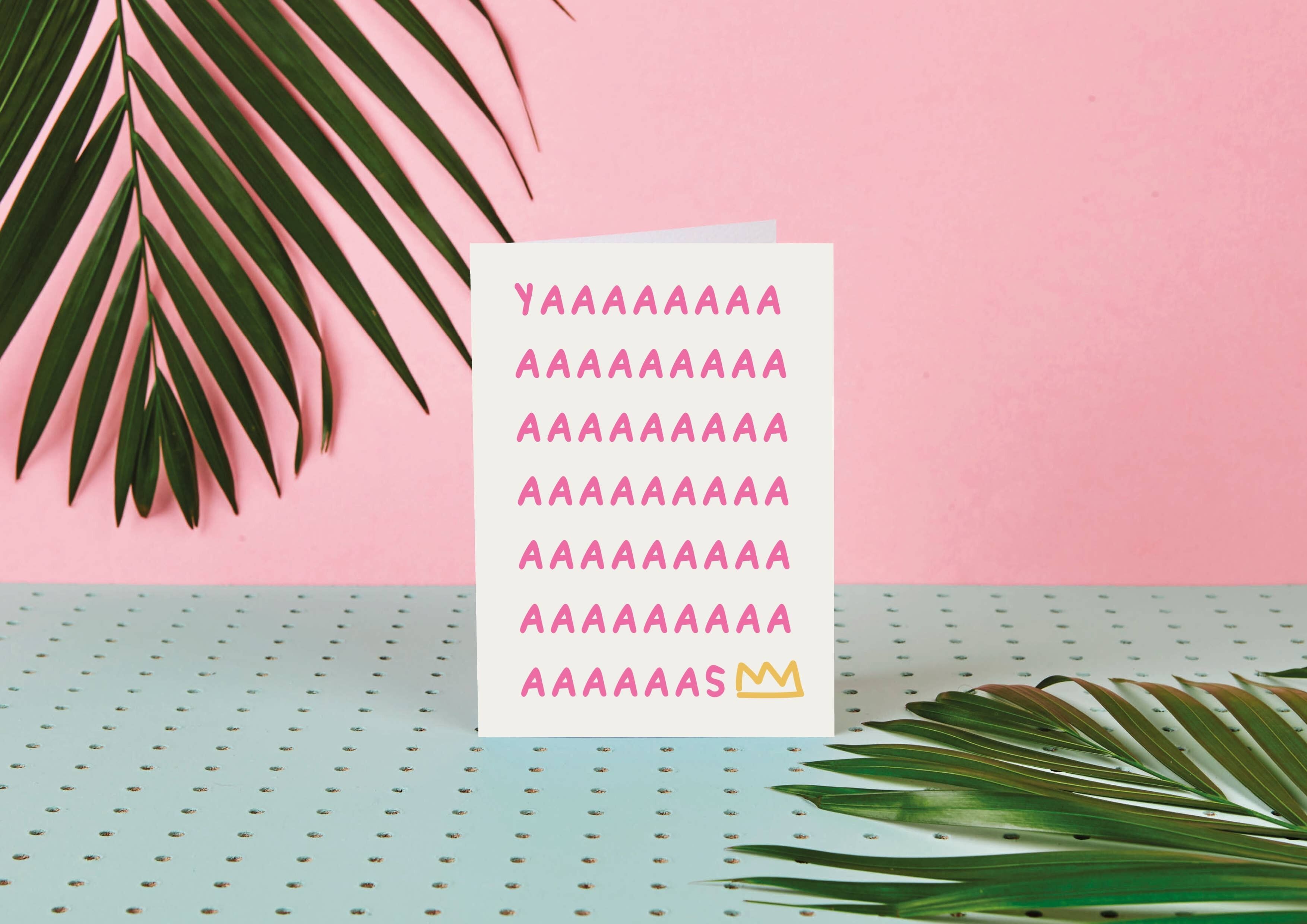 Yaaas Queen - Biglietto di auguri - Biglietto di compleanno