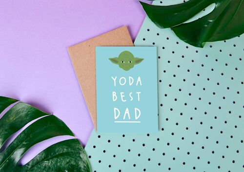 Yoda Best Dad - Star Wars - Father's Day Card - Greeting