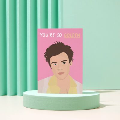You're So Golden - Harry Styles - Love - Birthday Card
