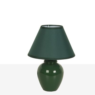 GREEN CERAMIC LAMP WITH E14 SCREEN HM8427