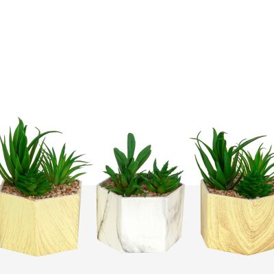 CERAMIC POT COVER WITH PLANT (ASSORTED) HM8554